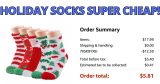 Holiday Socks Double Discount Find!
