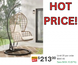 Hampton Bay Wicker Patio Egg Swing Hot Price Drop!