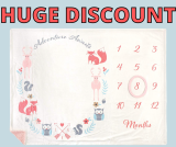 Plush Milestone Baby Blanket HUGE Discount