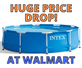 Intex 10′ x 30″ Metal Frame Above Ground Swimming Pool 50% OFF!