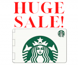 Starbucks E-Gift Card On Sale! Limited Time!