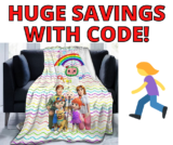 Cocomelon Plush Blanket HUGE SAVINGS WITH CODE! WILL SELL OUT!