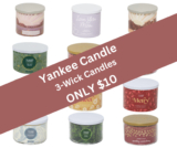 Yankee Candle 3-Wick Candles Only $10!