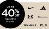 Save up to 40% off Brands like Nike, Adidas and More!