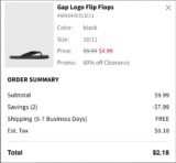 Gap Mens Flipflops Only 2 Bucks after Clearance And Code!!! FREE SHIPPING!