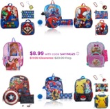 70% OFF KID’S BACKPACK SETS ONLY $8.99