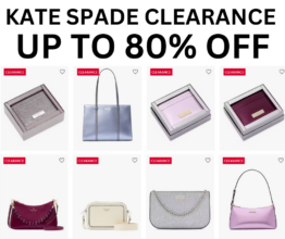 HUGE KATE SPADE CLEARANCE UP TO 80% OFF IS HAPPENING NOW!