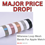 Milanese Loop Mesh Bands for Apple Watch Only $10