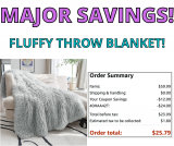 Fluffy Throw Blanket! Double Discount!