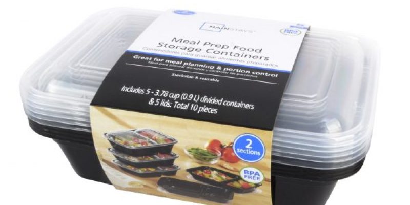 Mainstays Two Sections Meal Prep Food Storage Containers ONLY 75 Cents!!