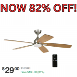 Beckford Ceiling Fan with Light Now 82% Off!
