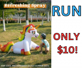 JOYIN 36″ Inflatable Unicorn Water Sprinkler Only $10!