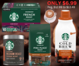 Starbucks Coffee: Ground, Instant, Cold Brew and k-cups ONLY $6.99 (reg $12.99 to $13.49)