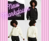 Pink Cozy Fleece Half Zip Pullover New Markdown ONLY $16.99