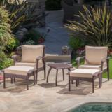 Outdoor 5pc Seating Group with Cushions 80% OFF!