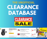 CLEARANCE Database And List From Multiple Stores