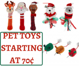 Pet Toys Starting At 70¢!