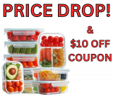 Bayco 9 Pack Glass Meal Prep Containers On Sale & $10 Off Coupon!