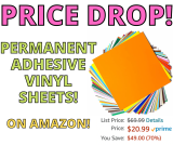 Permanent Adhesive Vinyl Sheets! Hot Find On Amazon!