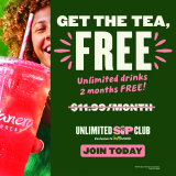 FREE Two Months Of The Unlimited Sip Club At Panera Bread!