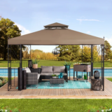 10 ft. x 12 ft. Soft Top Gazebo 84% OFF ONLY $104