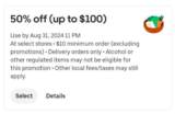 50% Off Up To $100 At Uber Eats! Possible Glitch!