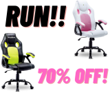RUN!!!  Gaming Chairs Now 70% OFF!!!!