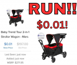 Baby Trend Tour 2-in-1 Stroller Wagon JUST $0.01!