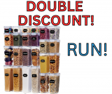 Airtight Food Storage Containers with Universal Lids Double Discount!