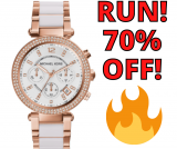Michael Kors Parker Stainless Steel Watch NOW 70% OFF!