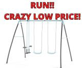 Plum Premium Metal Double Swing Set Only $75! Run!