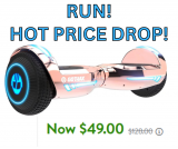 Gotrax Glide Hoverboard with Bluetooth Speaker Only $49! Run!