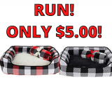 Merry & Bright Bed and Blanket Gift Set ONLY $5.00!!