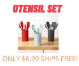 Utensil Set with Holder Hot Cyber Monday Deal!