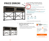 MASSIVE PRICE ERROR! – Sauder Steel River Industrial Hutch!!