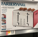 Walmart Clearance! Farberware 4 Slice Red Toaster