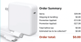 FREEBIE DOUBLE DISCOUNT GLITCH ON MACBOOK PRO CHARGER!