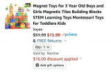 Magnetic Toy Blocks Huge Savings with Code