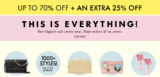 Kate Spade Up To 70% OFF plus an Extra 25% OFF!