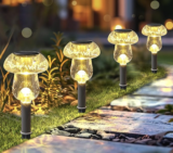 Mushroom Solar Garden Lights 50% Off with Coupon