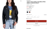 Faux-Leather Moto Jacket 90% OFF