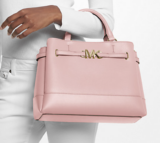 Michael Kors Reed Large Leather Belted Satchel DOUBLE DISCOUNT!