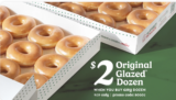 $2 DOZEN OF GLAZED DONUTS AT KRISPY KREME!