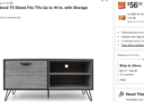 Grey Oak Wood TV Stand ON MAJOR DISCOUNT!