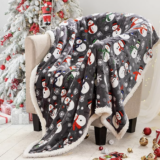 THIS HOLIDAY SHERPA BLANKET IS SUPER CHEAP AND THE PERFECT GIFT