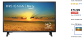 THIS INSIGNIA 32 INCH TV IS UNDER 75 BUCKS!