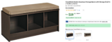 ClosetMaid Storage Bench with Storage Only $28.86