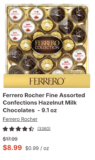 50% OFF FERRERO AND KINDER CHOCOLATE GIFT SETS