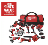 MILWAUKEE 9 TOOL KIT WITH 2 BATTERIES ON SALE FOR 50% OFF ORIGINAL PRICE!