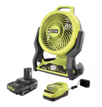 RYOBI ONE+ FAN KIT WITH BATTERY AND CHARGER! LIMITED TIME SALE AT HOME DEPOT!